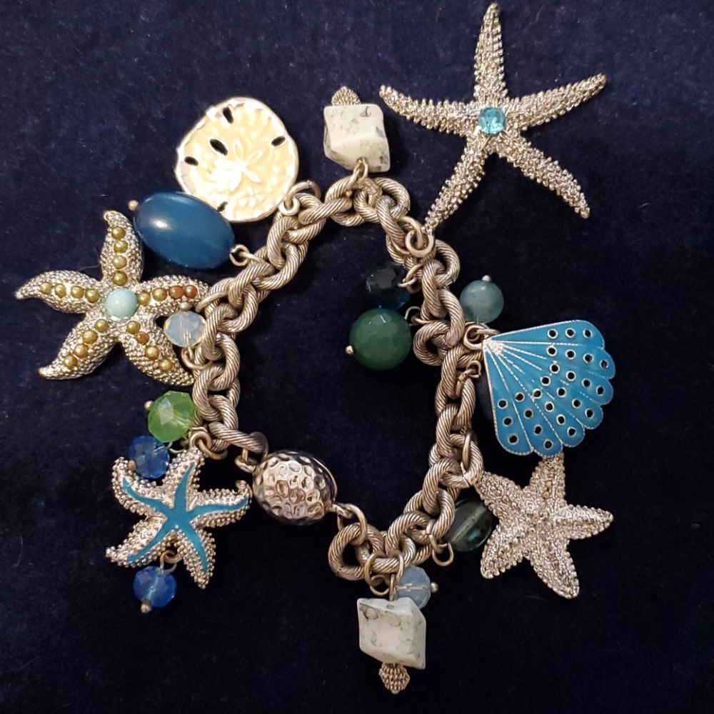 Chico's starfish and shell charm bracelet.